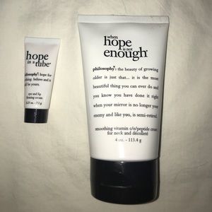 Hope is not enough Philosophy moisturizer